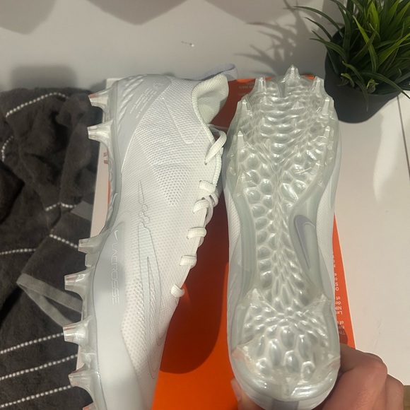 Nike Alpha Huarache 8 Pro Lacrosse Football Cleats White CW4439-110 Men Size 8.5 - Picture 7 of 8
